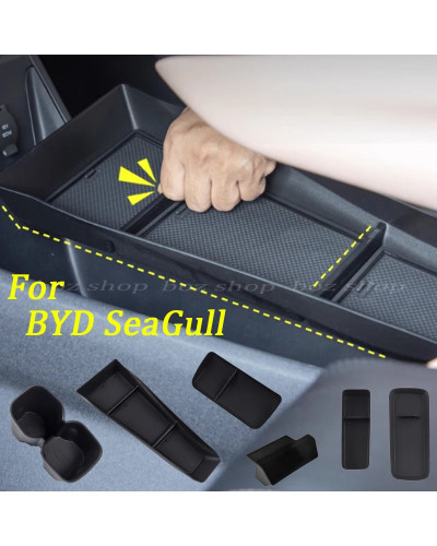 Caja de almacenamiento para coche Byd Seagull, reposabrazos de Control