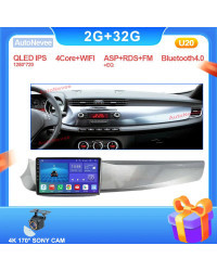 Radio con GPS para coche, reproductor Multimedia con Android, Carplay, pantalla táctil, No 2DIN, DVD, DSP, para ALFA ROMEO GIULI