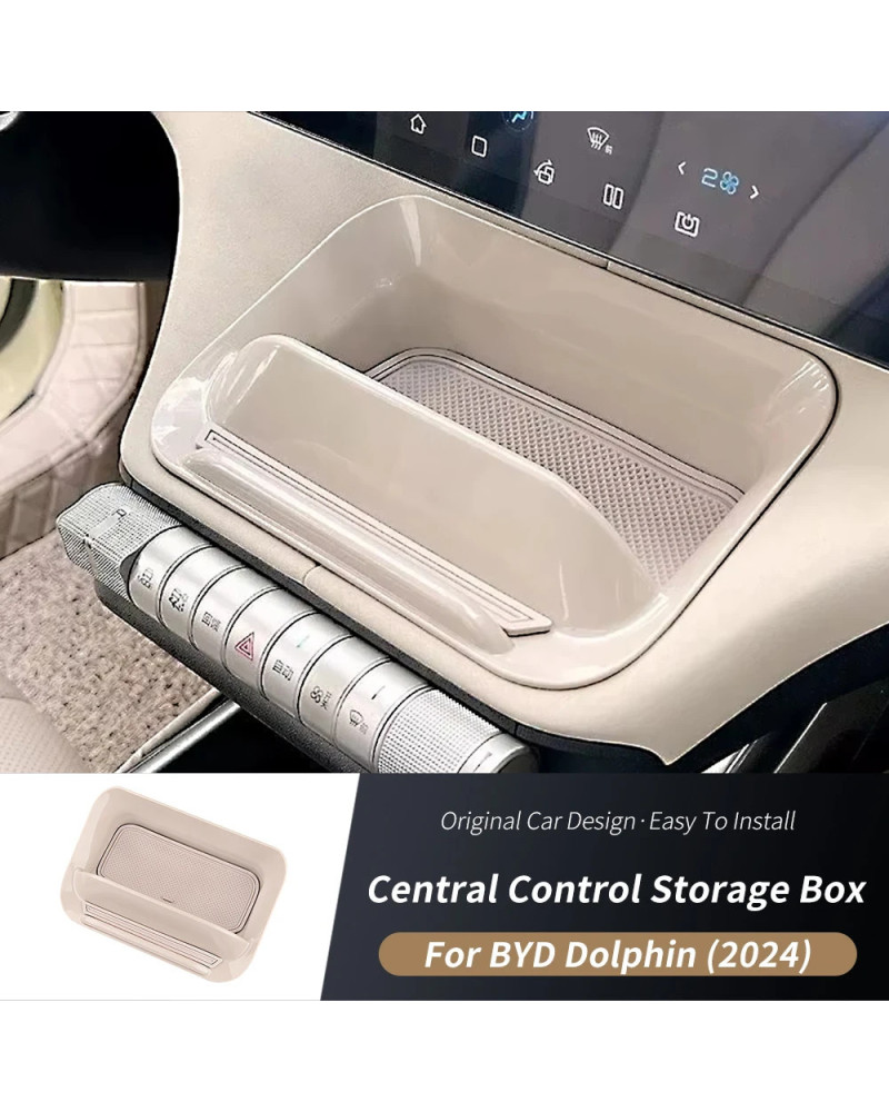 Caja de almacenamiento de Control Central para BYD Dolphin 2024 Atto, 