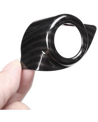 Embellecedor de cubierta de parada de motor de arranque de coche, plástico ABS, estilo de fibra de carbono, para Alfa Romeo Giul