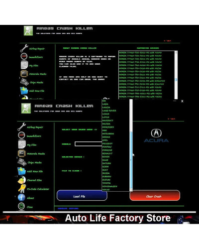 AIR BAG AIR-BAG Crash Killer 7.8.4 Crash Data from ECU Dumps Service T