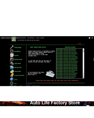 AIR BAG AIR-BAG Crash Killer 7.8.4 Crash Data from ECU Dumps Service T