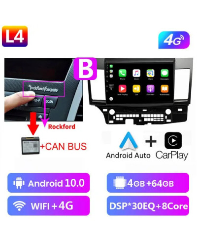 Fellostar-Radio con Android 10 para coche, dispositivo con pantalla de 9 pulgadas, 4 + 64G, Carplay, DSP, para Honda Spirior Acc