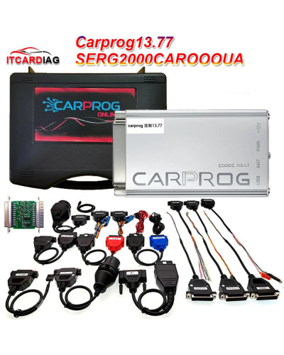 2024 Online Carprog V13.77 Full Adapter SERG2000CAR000UA Free Keygen W