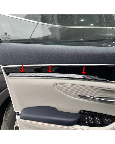 Pegatinas de accesorios de coche embellecedor de puerta Interior ABS p