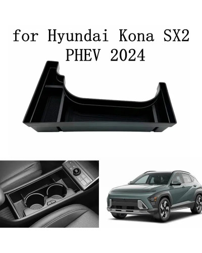 Para Hyundai Kona SX2 EV Electric 2024 2025 caja de reposabrazos de co