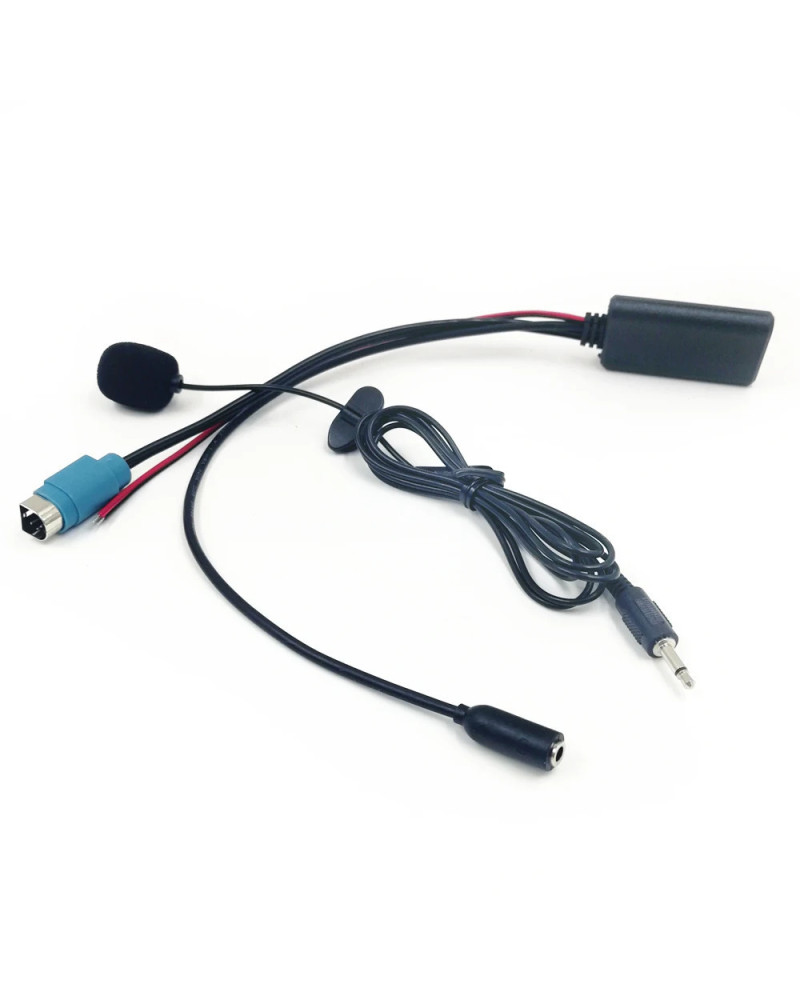 Biurlink-Adaptador de Audio para Alpine KCE-236B, Radio KCE236B 9870 9872, estéreo, Bluetooth, AUX, dispositivo de micrófono