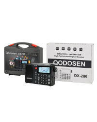 QODOSEN Radio portátil DX-286 para coche, dispositivo de banda completa, AM/FM/LW/SW, con Chip tef6686