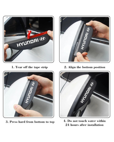 Accesorios para Hyundai coche Rainbrow parasol coche Rainbrow Trim Son