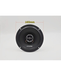 Alpine-bocina Coaxial para coche, 6,5 pulgadas, 160W, 12V, Audio automático, música estéreo, frecuencia de rango completo, altav