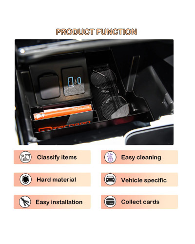 Bandeja de consola central para Ford Explorer 2020, 2021, 2022, 2023, 