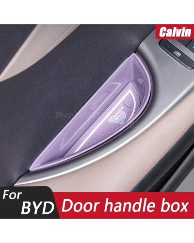 Caja de almacenamiento de manija de puerta de coche para Byd dolphin, 