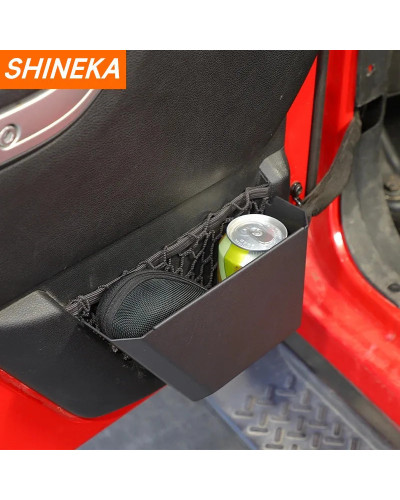 SHINEKA-caja de almacenamiento para puerta delantera y trasera de coch