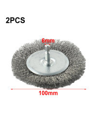 Juego de cepillos de acero inoxidable para piezas EFB 400, conjunto eléctrico de 100 Mm, herramientas eléctricas, repuestos de c