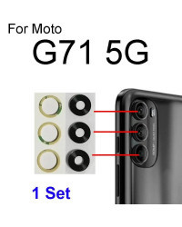 Cristal de lente de cámara trasera para Moto G71, 5G, XT2169-2, con pegatina adhesiva, piezas de repuesto