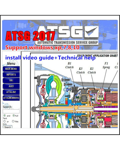 Newest ATSG 2017 Auto Repair Software Automatic Transmissions Service 