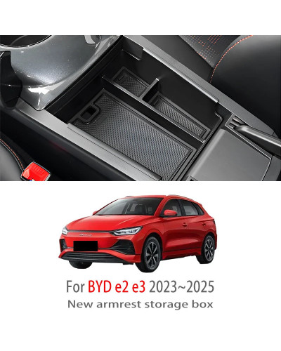 Accesorios de coche para BYD e2 e3 2023 2024 2025, caja de almacenamie