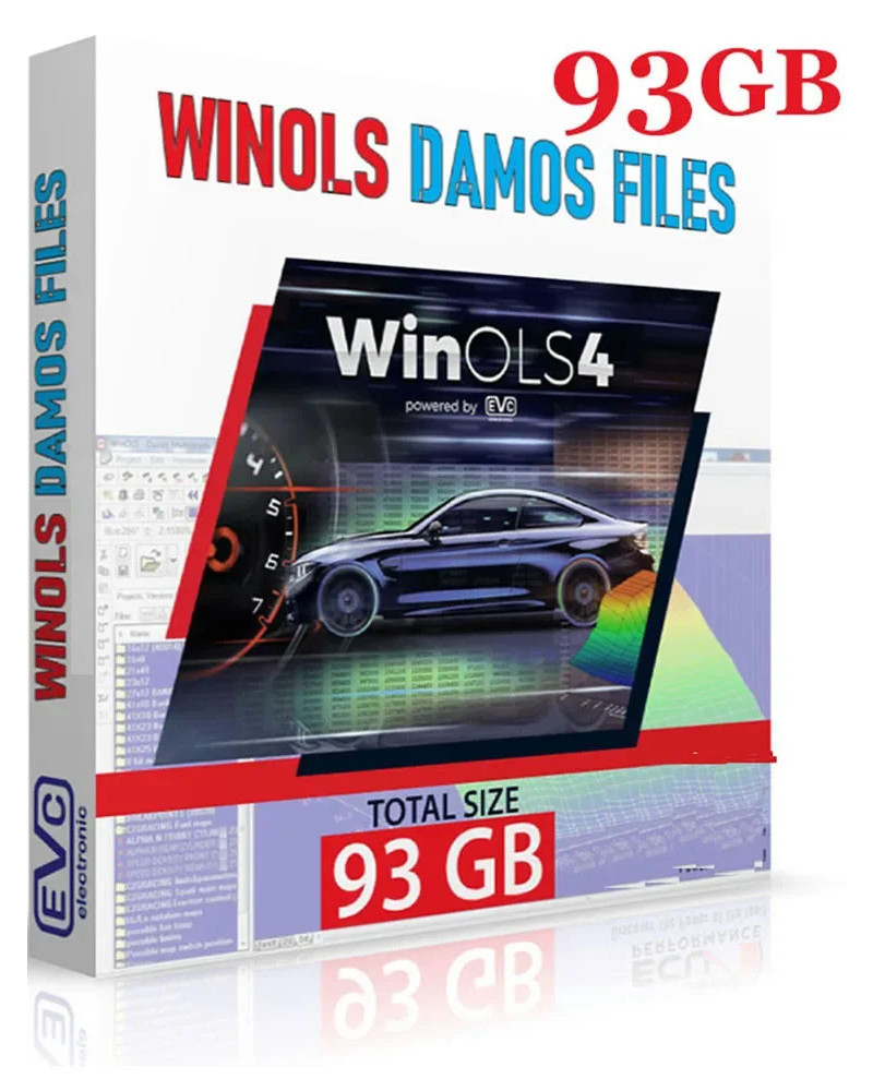 Newest ECU Programming Tool Winols 4.7 Software+ 93GB Damos Files +ECM