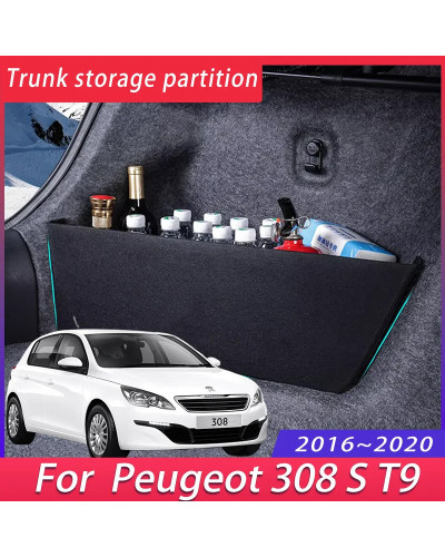 Para Peugeot 308 S T9 2016 ~ 2020 2017 2018 MK2 partición de almacenam