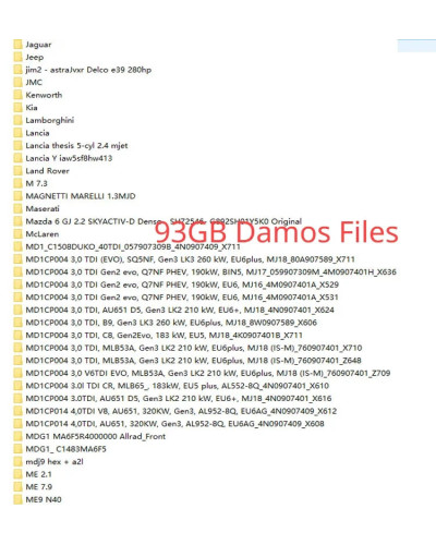 Newest ECU Programming Tool Winols 4.7 Software+ 93GB Damos Files +ECM