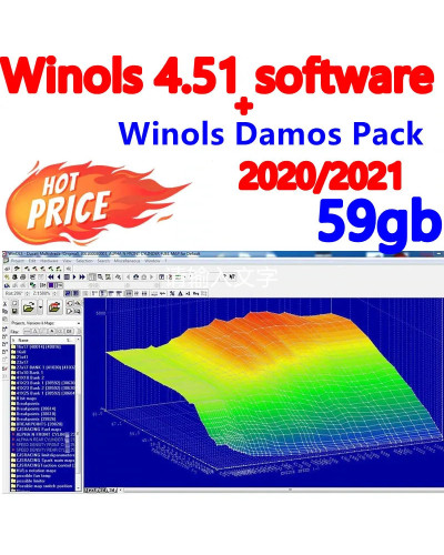 2023 hot sell winols 4.51 software + 59GB damos BIG Package WINOLS DAM