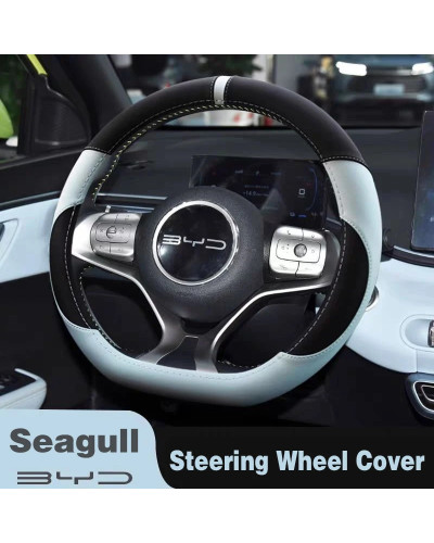 Funda para volante de cuero PU para BYD Seagull 2022, 2023, 2024, tran