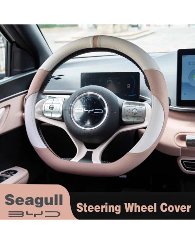 Funda para volante de cuero PU para BYD Seagull 2022, 2023, 2024, tran