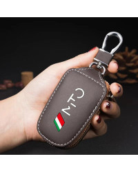 Funda protectora de cuero para llave de coche, llavero para Alfa Romeo 156, 159, Mito, Giulia, Stelvio, Giulietta