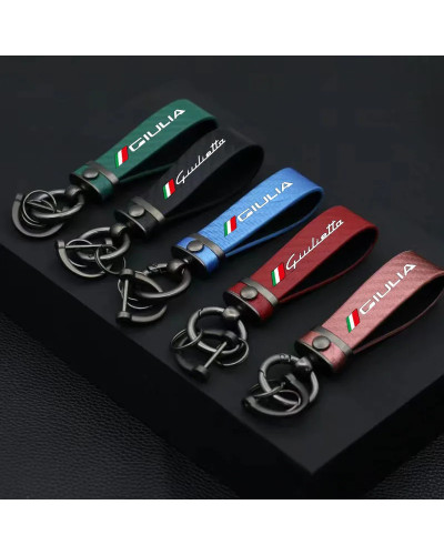 Llavero con hebilla de herradura para coche, accesorios para Alfa Romeo, Giulia, Giulietta