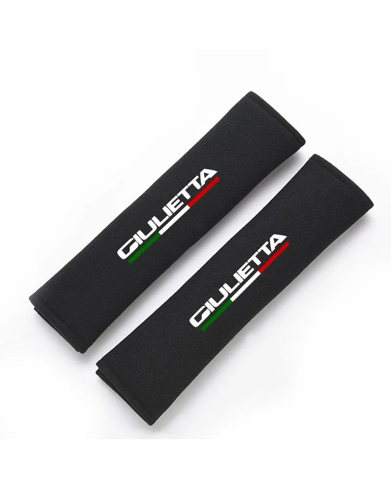 Funda para cinturón de seguridad de coche, accesorio de felpa ajustable, almohadilla para el hombro, para Alfa Romeo GIULIETTA, 