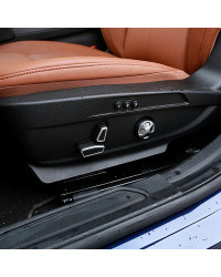 Cubierta de ajuste de asiento cromado ABS para Alfa Romeo Giulia Stelvio, accesorios para automóviles, 2017, 2018, 2019, 2020, 6