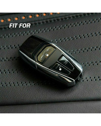 Funda de cuero hecha a mano para mando a distancia de coche, funda protectora para llave inteligente, bolsa, soporte, compatible