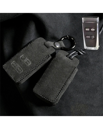 Funda de cuero de gamuza para Aston Martin DB9, 4 botones, mando a distancia, funda para llave de coche inteligente, soporte Pro