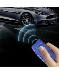 Funda de cuero de gamuza para Aston Martin DB9, 4 botones, mando a distancia, funda para llave de coche inteligente, soporte Pro