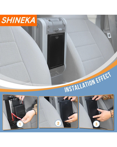 SHINEKA-reposabrazos para consola central de coche, caja de almacenami