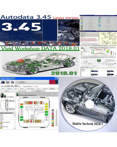 2024 Newest Autodata 3.45+ vivid workshop 2018 Automotive Atris-Techni