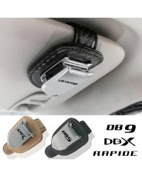 Funda para gafas de coche, visera con Clip para Aston, Martin, AMR, DBX, DB9, CYGNET, DBS, RAPIDE, V8, VANTAGE, ZAGATO, VANQUISH