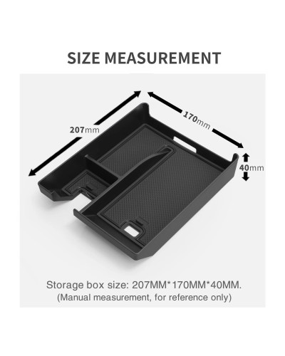 Caja de almacenamiento para Reposabrazos de consola Central de coche, 