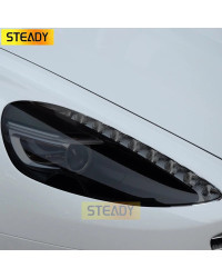 Película protectora para faros delanteros de coche, pegatina de TPU negra transparente para Aston Martin DB9 2013-2017, accesori