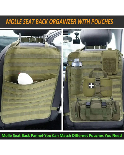 Bolsa de almacenamiento para asiento trasero de coche, organizador de 