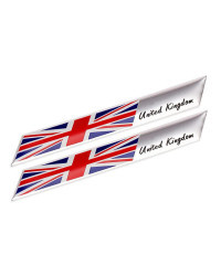 Calcomanía con emblema de bandera de Reino Unido, pegatina de maletero para Aston, Martin, JAGUAR, MINI COOPER, LAND ROVER, 2 ud