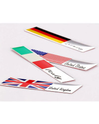 Calcomanía con emblema de bandera de Reino Unido, pegatina de maletero para Aston, Martin, JAGUAR, MINI COOPER, LAND ROVER, 2 ud