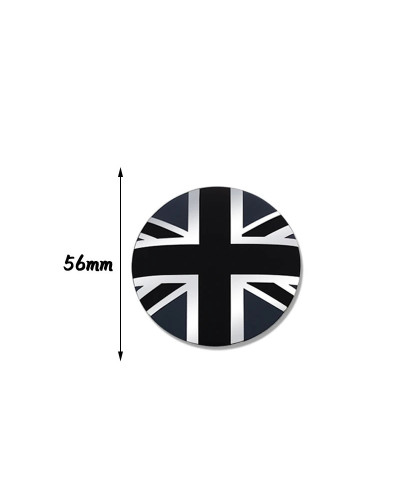 Insignia de logotipo británico para rueda de coche, 4 pegatinas de aluminio de 56mm, para Jaguar Aston, Martin, Land Rover, MG, 