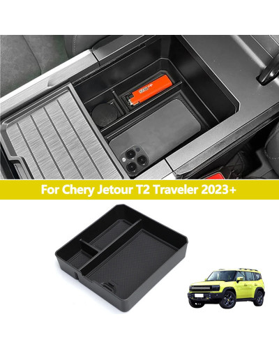 Reposabrazos Central para coche, caja de almacenamiento para Chery Jet