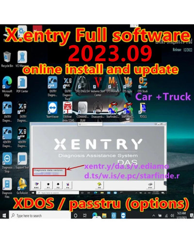 New 2023.09 xentry full software Diagnostic Software 2023.09 xentry da