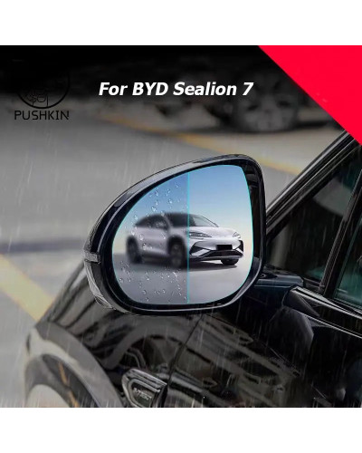 Para BYD Sealion 7 EV 2024 2025 espejo retrovisor pegatina impermeable