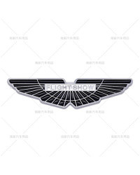 Calcomanías adhesivas cromadas 3D para coche, insignia de emblema de ala de espectáculo de vuelo de metal para Aston, Martin, AU