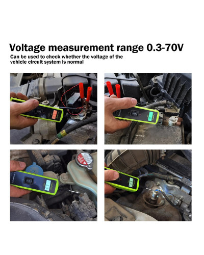 Topdiag-Testeur de système électrique de voiture P60, testeur de sonde de circuit d'alimentation automobile, testeur de batterie