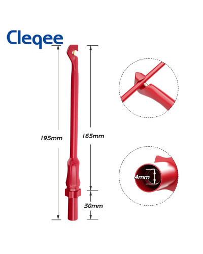 Aleqee-Sondes de perçage de fil de sécurité, sonde de perforation non destructive, multimètre Jack 4mm, outil de crochet de test