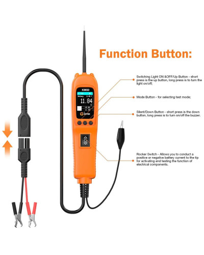 KZYEE-Kit de sonde de circuit de voiture, testeur de circuit électrique automatique, injection de carburant, outils de numérisat